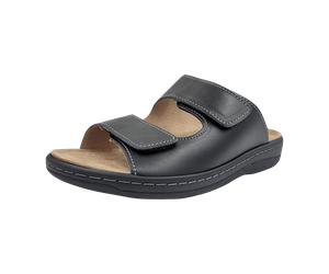Belvida Bequeme Sandalen für Herren, schwarz, Größe 42 EU
