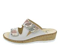 Belvida Bequeme Pantoletten für Damen, weiß, Gr. 41 EU