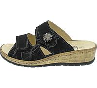 Belvida Bequeme Pantoletten für Damen, schwarz, Gr. 37 EU