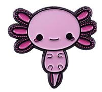 Bemvp Axolotl Emaille Pin Sechseck Brosche Rosa Amphibien Axolotl Abzeichen Marine Tier Schmuck Nette Pins Frauen Freundin Geschenk