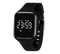 BEN NEVIS Digital Kinderuhr Jungen-Sports Outdoor Wasserdicht Armbanduhr mit LED-Licht,Wecker,Stoppuhr,Datum,Fitness Tracker Uhr mit Schrittzähler,Distanz-Silikon Armband Schwarz