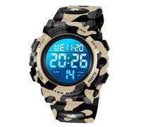 BEN NEVIS Digital Uhren für Kinder Jungen - 50 M Wasserdicht Sports Outdoor Digitaluhr Kinder Silikon Armbanduhr mit Wecker/Stoppuhr/LED-Licht/Stoßfest/Datum,Elektronische Kinderuhren Blau