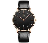 BEN NEVIS Uhren,Herren Uhr Flache Analog Quarz Datumsanzeiger Klassisch Mode Wasserdicht Armbanduhr mit Leder Armband