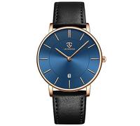 BEN NEVIS Uhren,Herren Uhr Flache Analog Quarz Datumsanzeiger Klassisch Mode Wasserdicht Armbanduhr mit Leder Armband