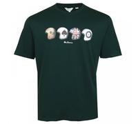 Ben Sherman (0074538IL Herren Helmets Tee in Dunkelgrün, 2XL bis 5XL, dunkelgrün, 4XL