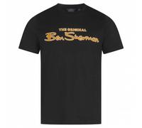 BEN SHERMAN Flocked Logo Herren T-Shirt 0076268N-BLACK S