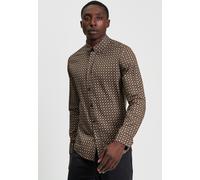 Ben Sherman - Foulard Print Bronze - Hemd - Braun - M - 60% Baumwolle, 40% Viskose Braun M