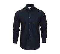 Ben Sherman Herren Freizeithemden Button-Down-Kragen Langarm (Dark Navy (Embroidered Pocket Logo)) M