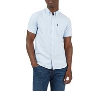 Ben Sherman Herren Freizeithemden 'Signature Oxford' Unifarben Polokragen (Himmel) M
