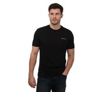 Ben Sherman Herren T-Shirt Script Logo in Schwarz, Schwarz , M