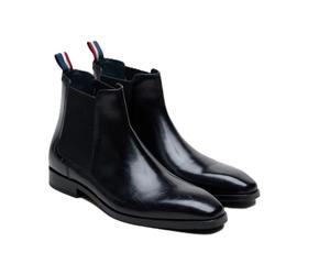 Ben Sherman Kendrick Leder Herren Schwarze Stiefel EU 40,5 / UK 7