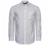 BEN SHERMAN Oxford Herren Langarm Hemd 0077857-WHITE 2XL