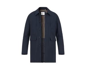 Ben Sherman Parka Herren Umlegekragen Baumwolle blau, M