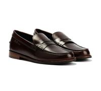Ben Sherman Sid Leder Herren Braune Slipper - EUR 45