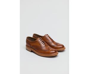 Ben Sherman Sugarman Brogue Leder Herren Braune Schnürschuhe EU 43 / UK 9