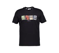 Ben Sherman T-Shirt Herren Regular Fit Kurzarm Rundhals Baumwolle schwarz, L