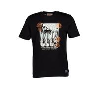 Ben Sherman T-Shirt Herren Regular Fit Kurzarm Rundhals Baumwolle schwarz, M