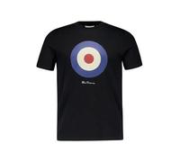 Ben Sherman Herren-T-Shirt, klassische Passform, kurzärmelig, Schwarz , M