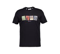 Ben Sherman T-Shirt Herren Regular Fit Kurzarm Rundhals Baumwolle schwarz, XXL