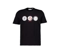 Ben Sherman T-Shirt Herren Regular Fit Kurzarm Rundhals Baumwolle schwarz, XXL