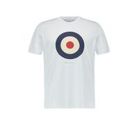 Ben Sherman T-Shirt Herren Regular Fit Kurzarm Rundhals Baumwolle weiß, M