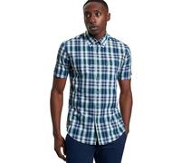 Ben Sherman Unregelmäßiges Karohemd für Herren in 2 Farben, 2XL-5XL, dunkelgrün, 4XL