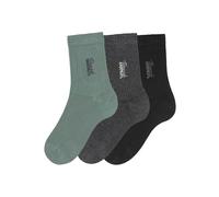 Basicsocken BENCH. Gr. 35-38, schwarz (1 x schwarz, 1 anthrazit, meliert, pistazie) Damen Socken (22114118-35) 1 x schwarz, 1 x anthrazit, meliert, 1 x pistazie