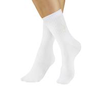Basicsocken BENCH., Damen, Gr. 35-38, 3x weiß, Baumwollmischung, elastisch, Socken, mit Bench Logo Stickerei (33048457-35) 3x weiß