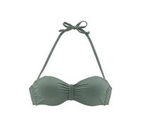 BENCH. Bügel-Bandeau-Bikini-Top Damen oliv Gr.36 Cup E