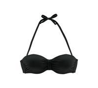 Bügel-Bandeau-Bikini-Top BENCH., Damen, Gr. 34, Cup A, schwarz, Microfaser, Polyamid, unifarben, Bikini-Oberteile, im Uni-Style (91995327-34) schwarz