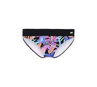 Bikini-Hose BENCH. "Pitch", Damen, Gr. 42, N-Gr, schwarz (schwarz, bedruckt), Microfaser, Polyamid, Badehosen Bikini-Hose, Umschlag an der Hose (48499155-42) schwarz, bedruckt