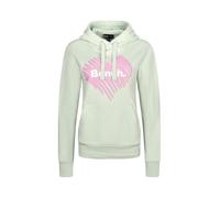 Kapuzensweatshirt BENCH. "MIAO_HOODY", Damen, Gr. 44, grün (light sage), Sweatware, Obermaterial: 60% Baumwolle, 40% Polyester, bedruckt, casual, Rundhals, Langarm Rippbündchen mit Daumenlöchern, Swea