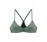Triangel-Bikini-Top BENCH. "Perfect", Damen, Gr. 42, Cup C/D, grün (oliv), Microfaser, Polyamid, unifarben, Bikini-Oberteile, im Uni-Style (43139146-42) oliv
