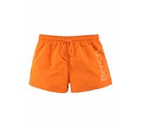 Badeshorts BENCH. Gr. S (46/48), N-Gr, orange Herren Badehosen Badeshorts mit seitlichem Logoschriftzug (822784-S)