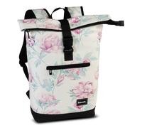 Bench "hydro" Roll-Top-Rucksack - Weiss/Rosa