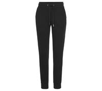 Jogginghose BENCH. LOUNGEWEAR Gr. 32/34, N-Gr, schwarz Damen Hosen Freizeithosen mit dezenter Logostickerei (57217722-32)