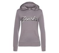Kapuzensweatshirt BENCH. LOUNGEWEAR, Damen, Gr. 40/42, lila (mauve), Interlock, Obermaterial: 60% Baumwolle, 40% Polyester, unifarben, Basic, bequem hüftbedeckend, Sweatshirts, mit Kängurutasche, Loun
