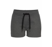 Relaxshorts BENCH. LOUNGEWEAR Gr. 44/46, N-Gr, schwarz (anthrazit, meliert, schwarz) Damen Hosen (68450002-44) anthrazit, meliert, schwarz