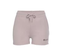 Shorts BENCH. LOUNGEWEAR, Damen, Gr. 48/50, N-Gr, rosa (rauchrosa), Interlock, Obermaterial: 60% Baumwolle, 40% Polyester, bestickt, unifarben, Basic, bequem kurz, Hosen Shorts, mit Logodruck und Stic