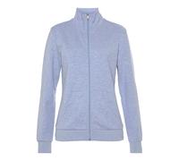 Sweatjacke BENCH. LOUNGEWEAR "- Loungejacke" Gr. 32/34, blau (hellblau meliert) Damen Sweatjacken (70772006-32) hellblau meliert
