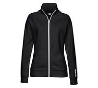 Bench. Sweatjacke, mit Seitenstreifen und Stehkragen 48/50 schwarz Damen Nachtwäsche Wäsche Sweatjacke 48/50 schwarz, weiß