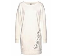 Bench. Sweatkleid mit seitlichem Logoprint, ecru-schwarz