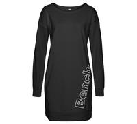 BENCH Damen Sweatkleid schwarz / weiß, Größe 48/50, 4809492 Schwarz / Weiß 50