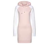BENCH. Sweatkleid Damen weiß-rosa Gr.44/46