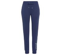 Sweatpants BENCH. LOUNGEWEAR, Damen, Gr. 36/38, N-Gr, blau (navy), Interlock, Obermaterial: 60% Baumwolle, 40% Polyester, Basic, bequem lang, Hosen, mit Logodruck und Stickerei, Loungewear (82913640-3