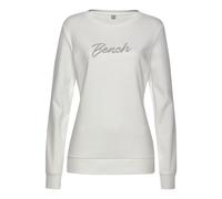 Sweatshirt BENCH. LOUNGEWEAR "Loungeshirt" Gr. 32/34, beige (ecru) Damen Sweatshirts mit Logostickerei (70686628-32)