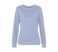 Sweatshirt BENCH. LOUNGEWEAR "-Loungeshirt" Gr. 36/38, blau (hellblau meliert) Damen Sweatshirts (12984530-36) hellblau meliert