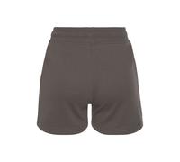 Sweatshorts BENCH. LOUNGEWEAR, Damen, Gr. 44/46, N-Gr, grau (taupe), Sweatware, Obermaterial: 60% Baumwolle, 40% Polyester, unifarben, bestickt, casual, bequem kurz, Hosen, mit Logostickerei und seitl