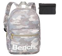 Bench Rucksack Damen klein Freizeitrucksack 64158 2820 Camo Grau +e