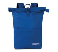 Bench solid Rolltop Rucksack Unisex mit Laptopfach 15 Zoll, 21L, 54x30x14 cm, leicht 480g, gepolstert, verstellbare Gurte, mehrere RV-Fächer, ideal für Alltag, Arbeit, Schule und Reisen (blau)
